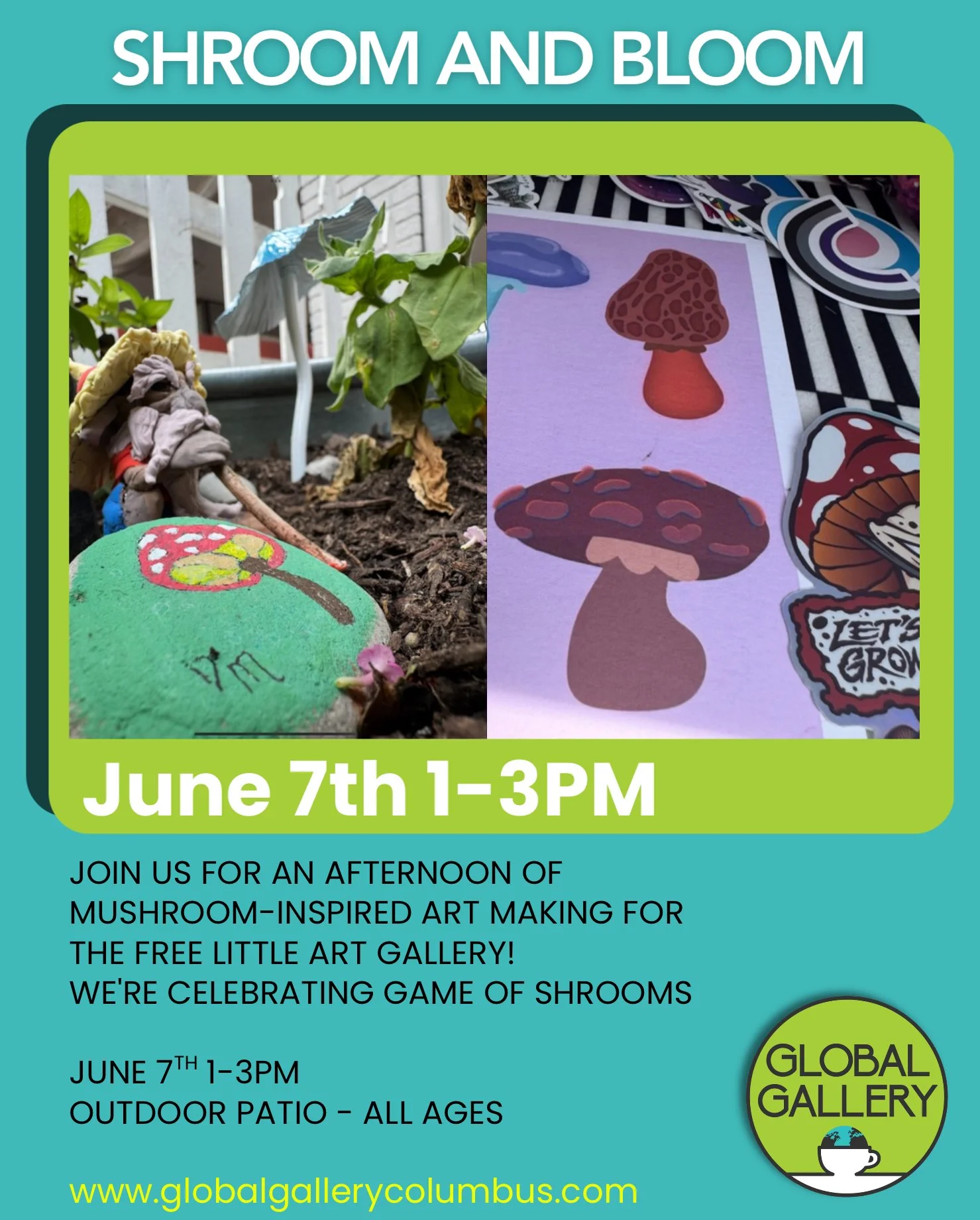 Shroom And Bloom (Tiny Art Gallery Craft Session)