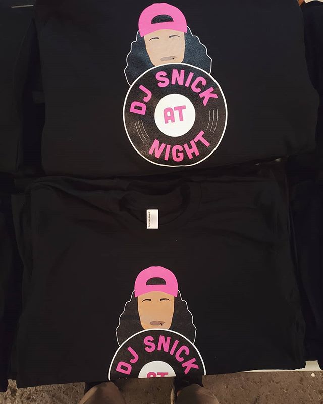 Merch for @djsnickatnight #djsnickatnight #screenprinting #westoakland #oakland #local #revoltsilkscreen #supportlocal #silkscreen #plastisol #localeconomy