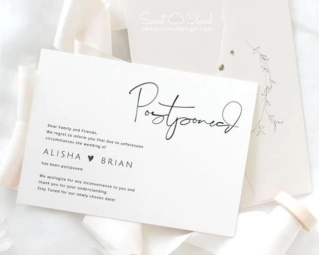 Let&rsquo;s talk postponement.⁠
⁠
Last week the Government imposed strict rules for social gatherings which means that your dream of a big wedding has been put on hold. But that doesn&rsquo;t mean your dreams are ruined. It means you have more time t