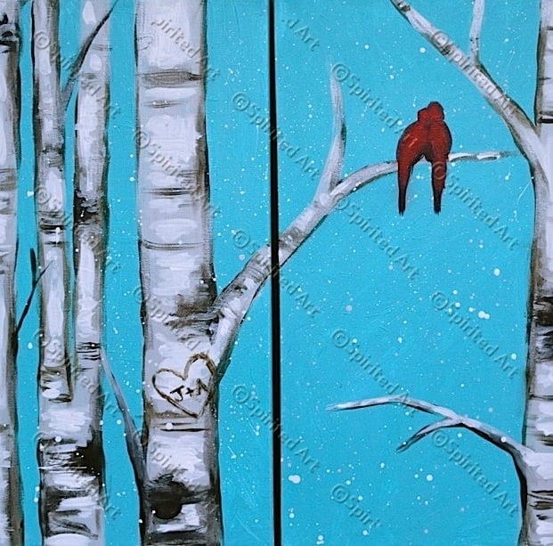 Birch Tree Lovebirds - Date Night
