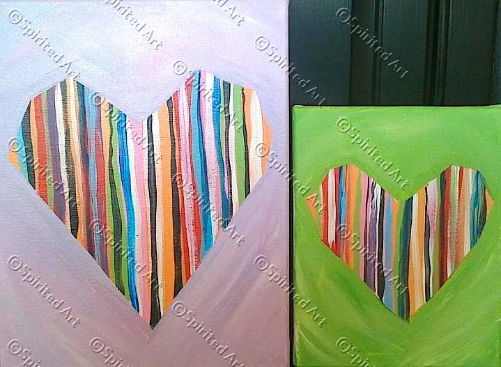 Colorful Stripped Hearts CD