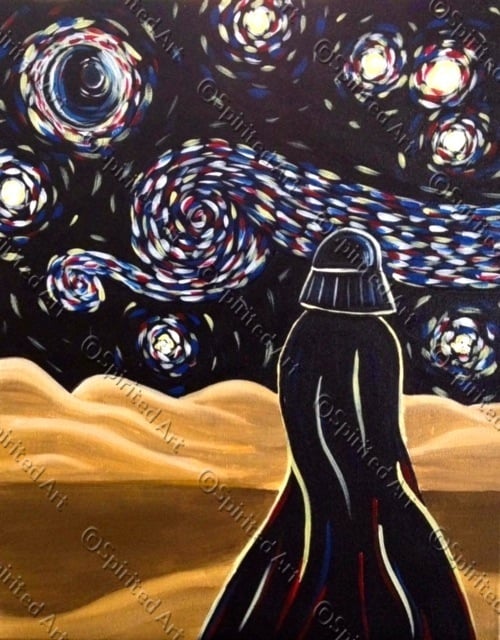 Dark Side Starry Night