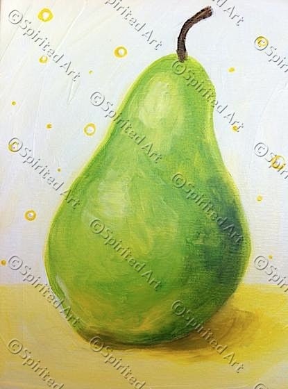 Green Pear Still Life