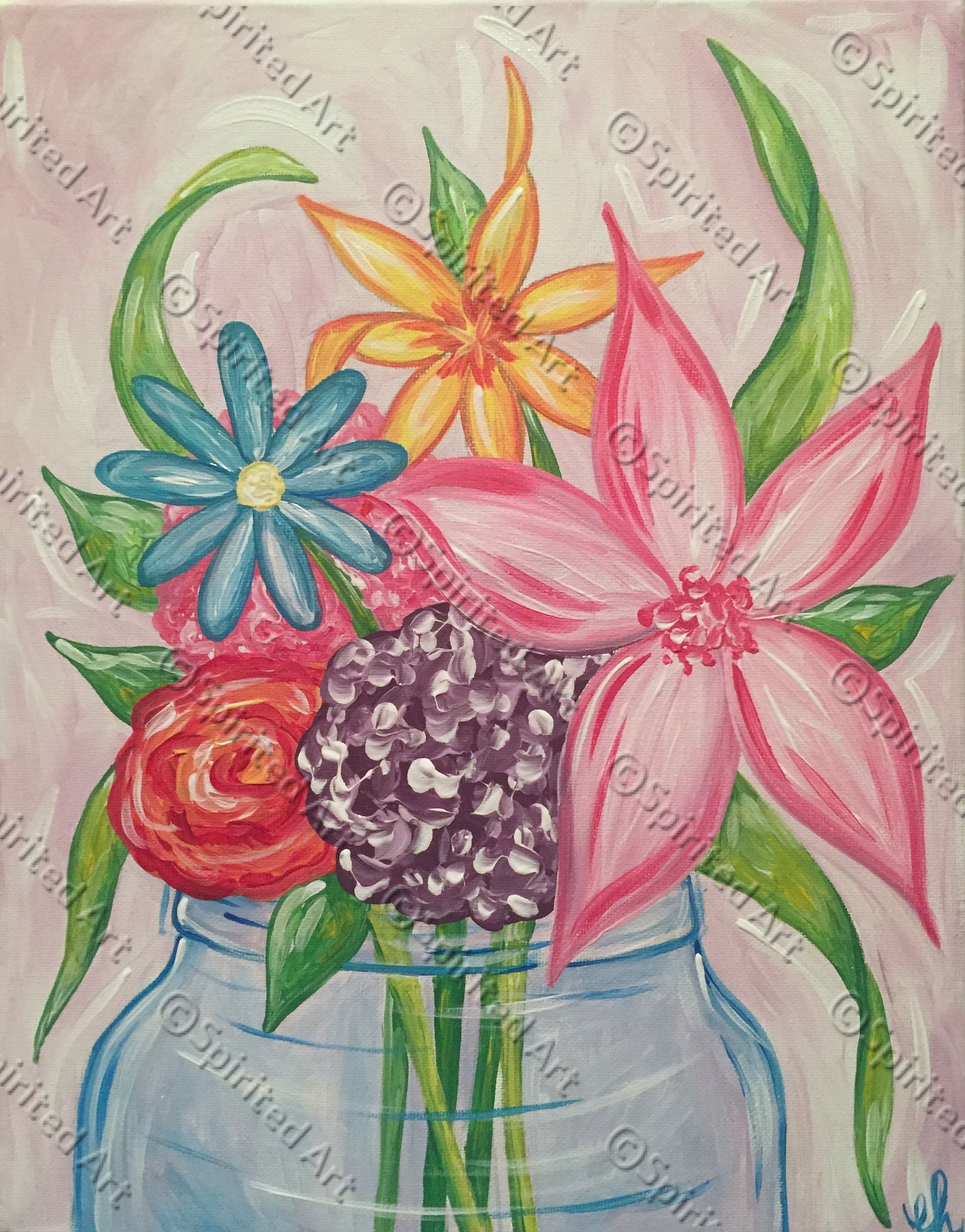 Mason Jar Bouquet