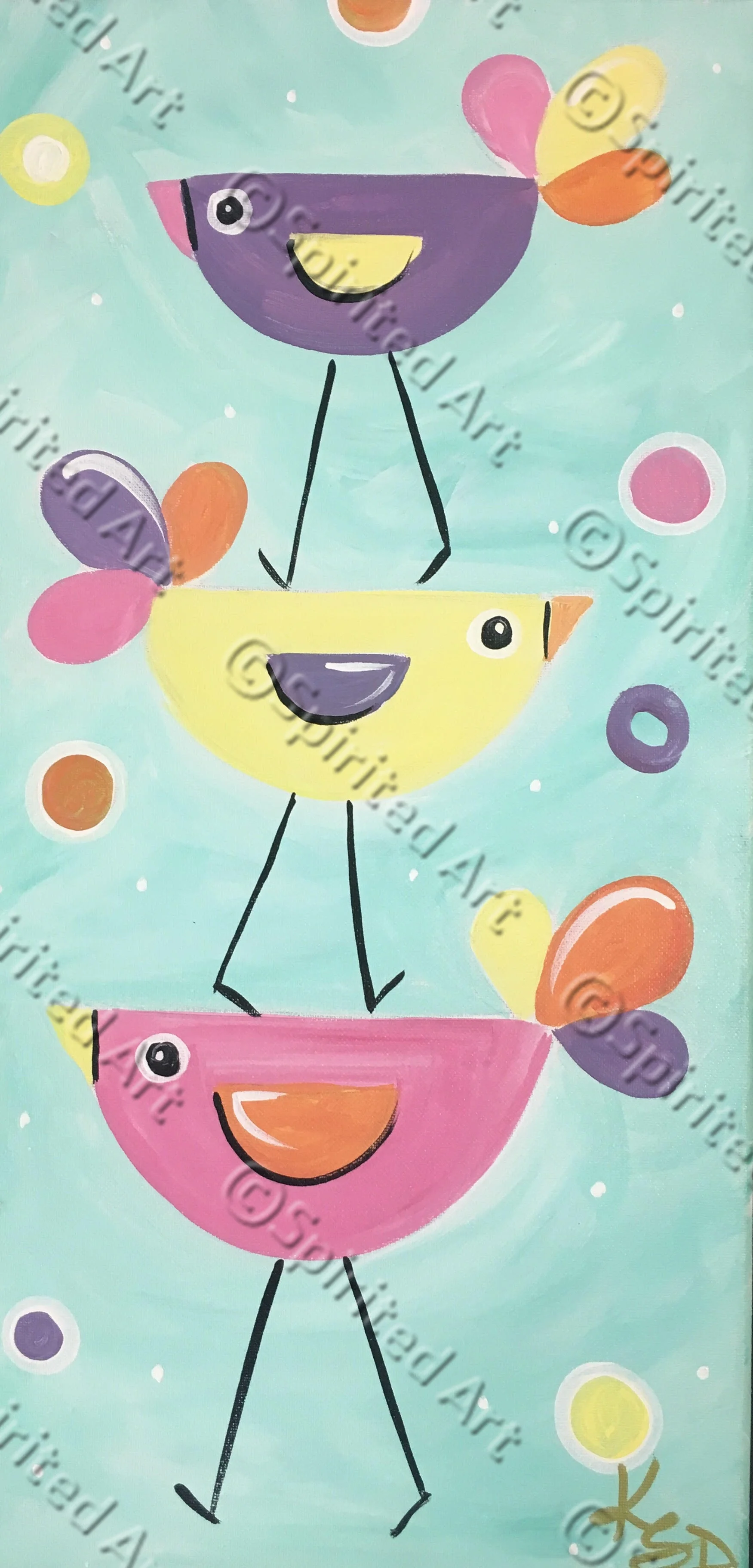 Kids Pastel Birdies
