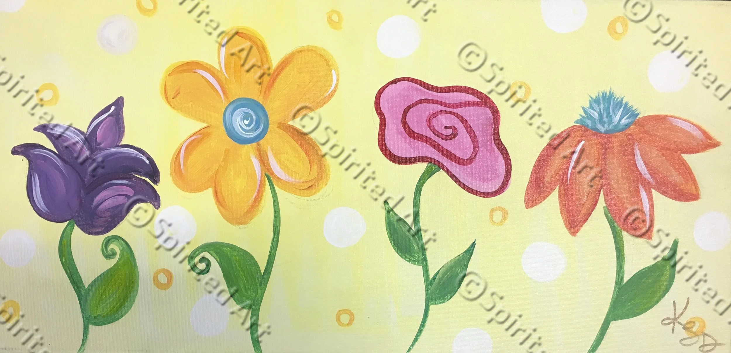Kids Four Flowers