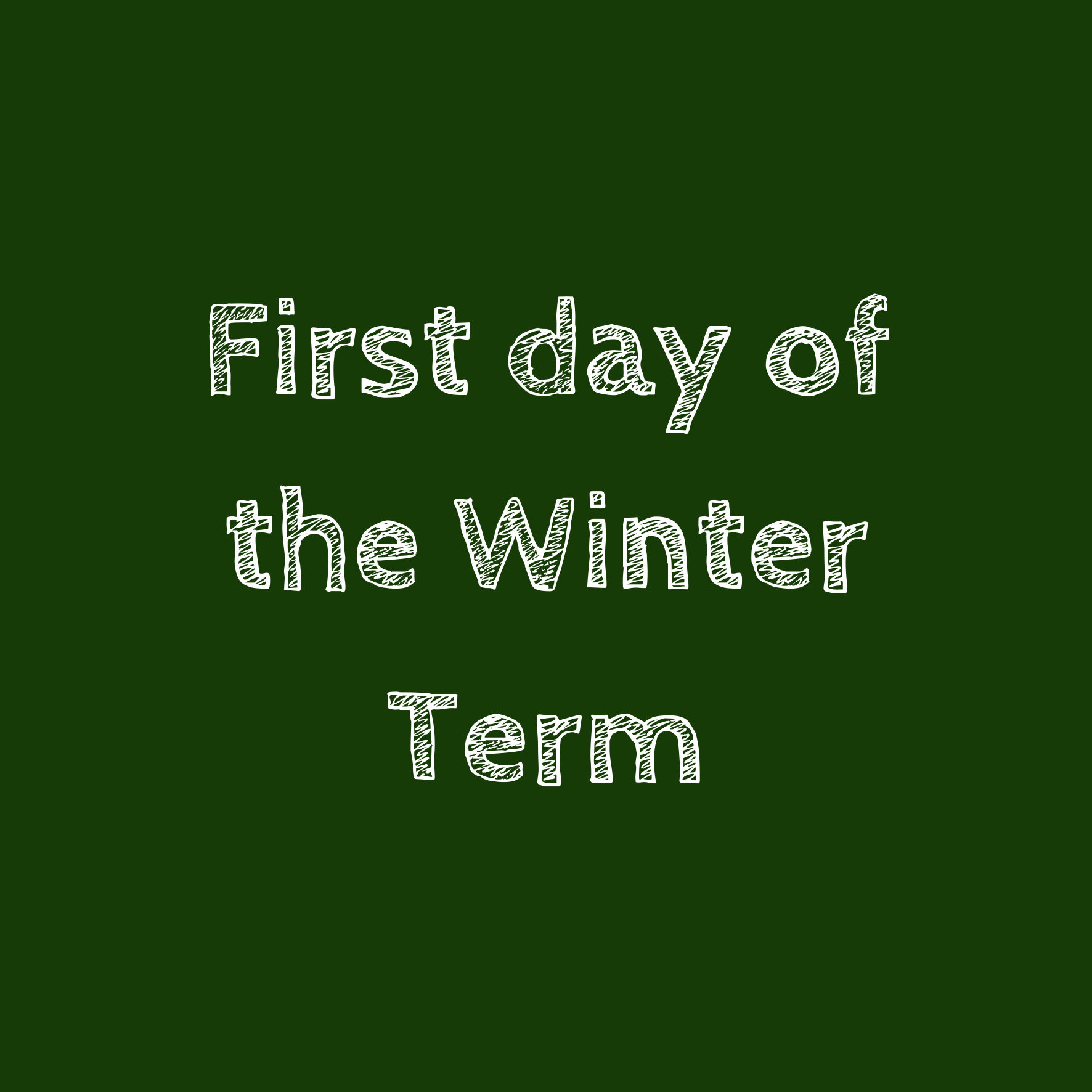 First day of the kids term