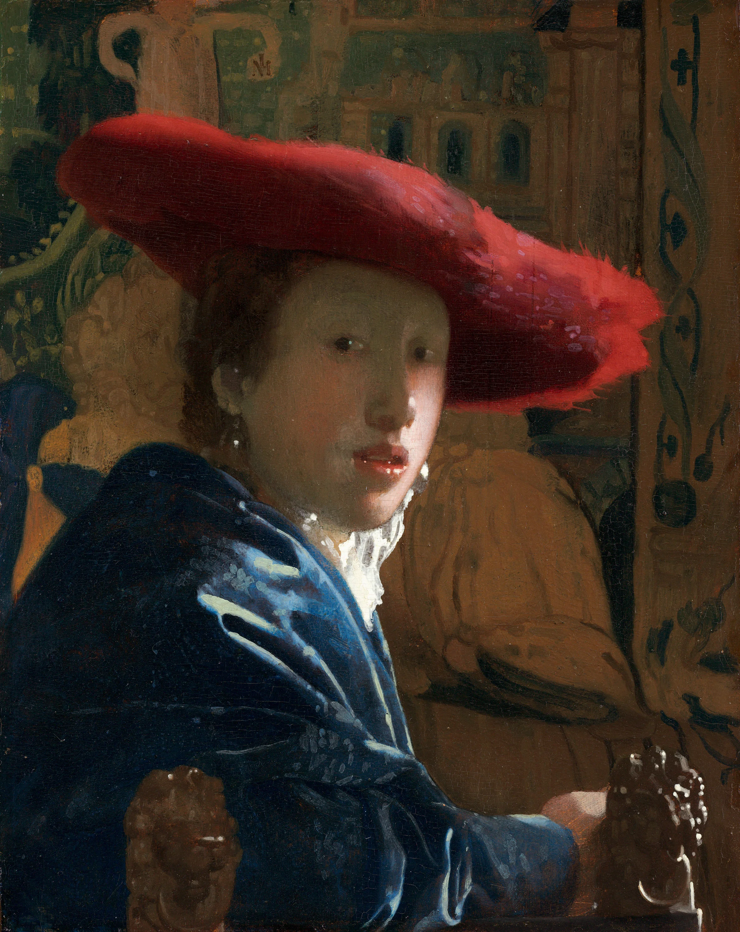 Girl with a Red Hat, Johannes Vermeer, 1665 