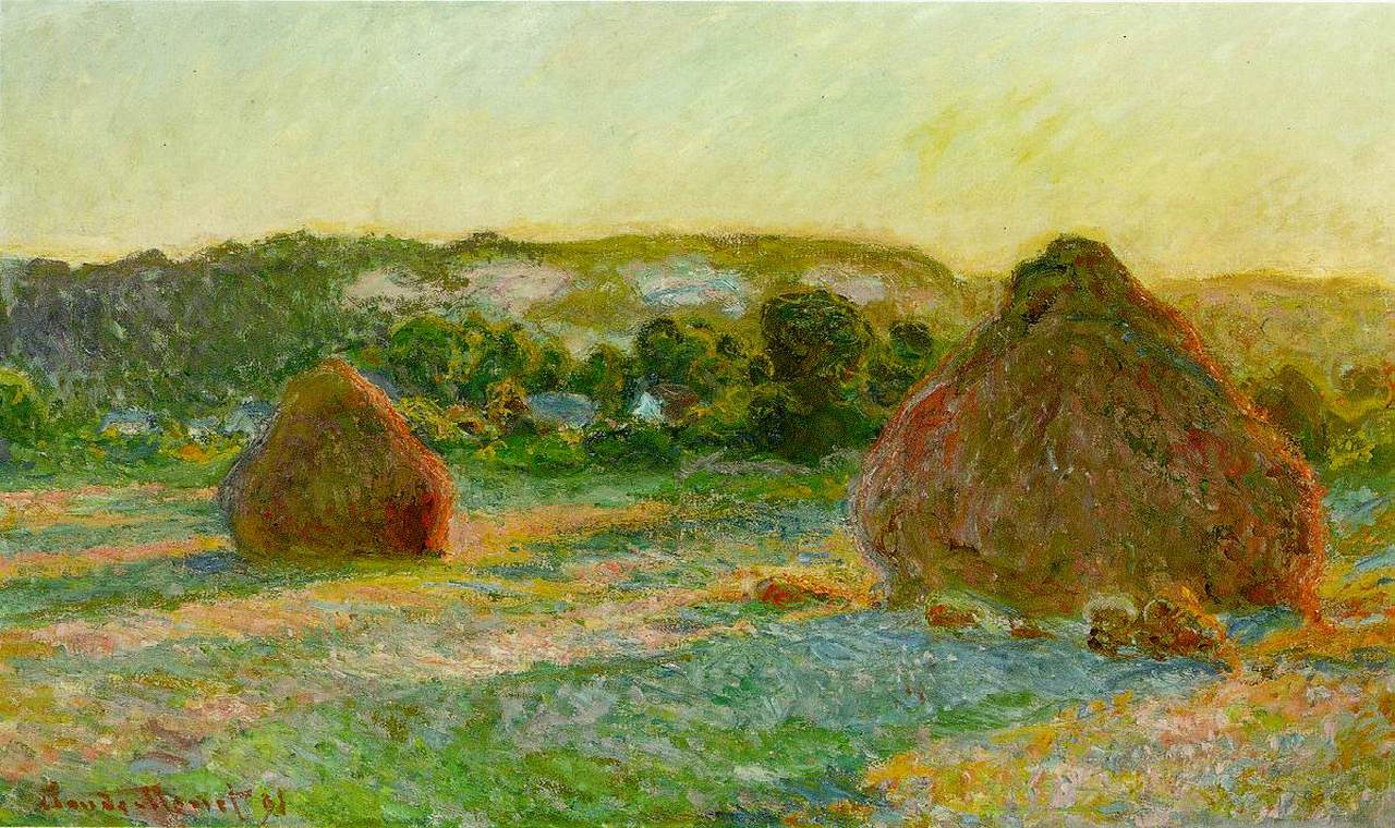 Claude Monet, Wheatstacks (End of Summer) 1890-1891
