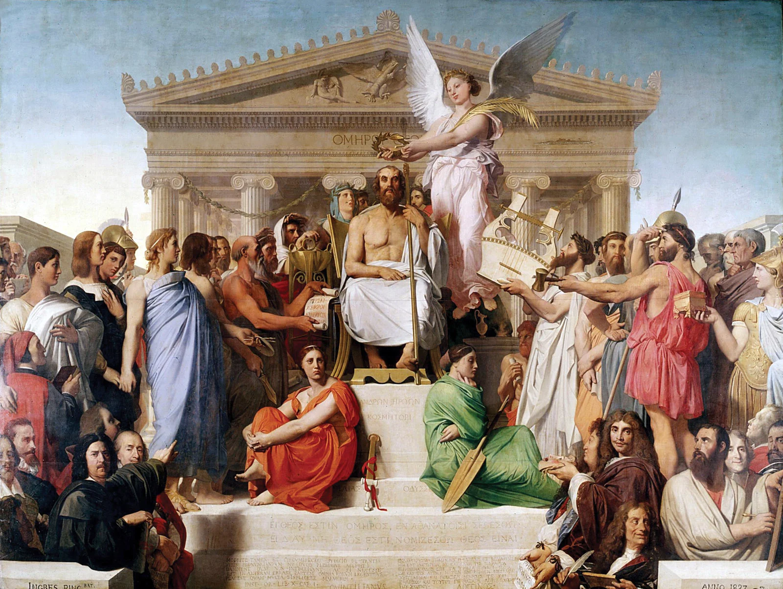 The Apotheosis of Homer, Jean-Auguste-Dominique Ingres, 1827