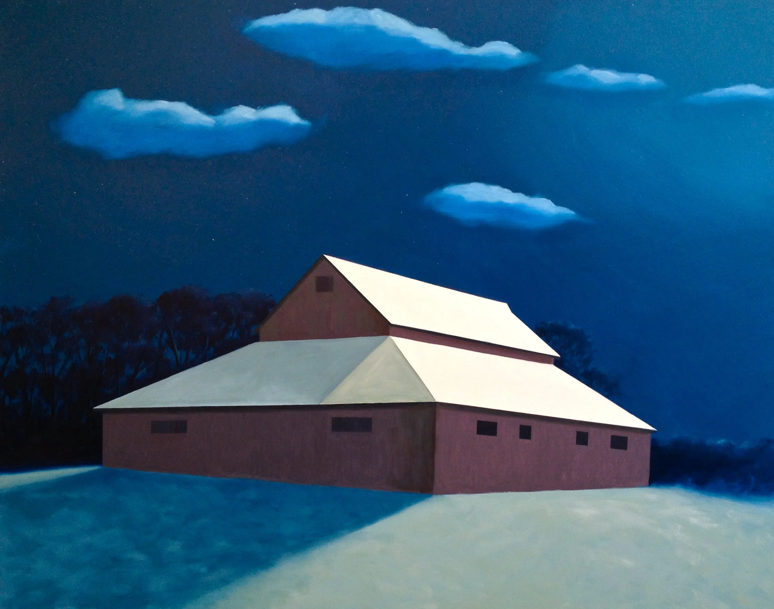 Moonlit Barn