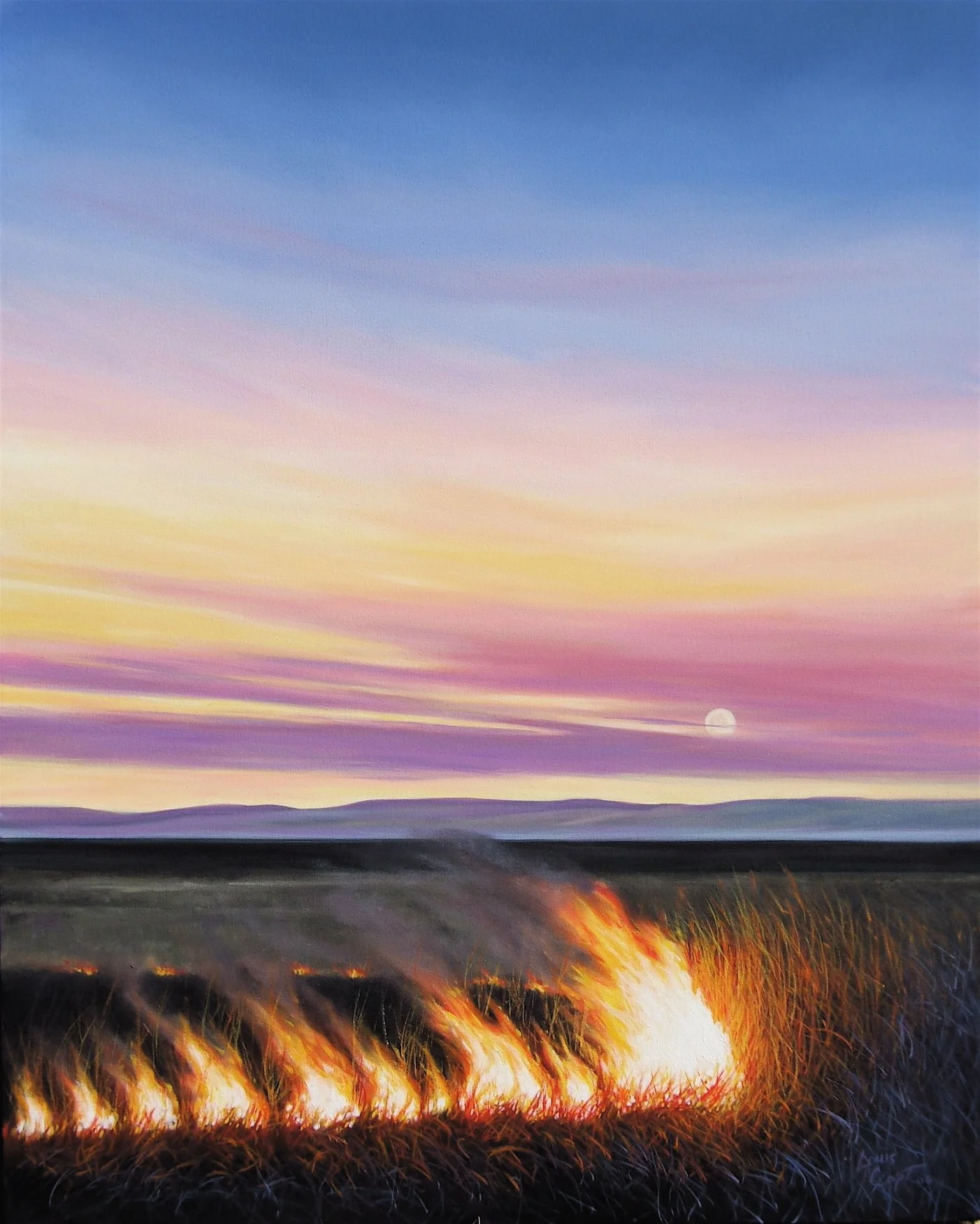 Moonrise Flames