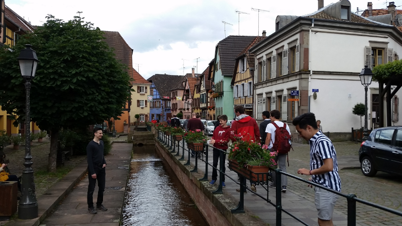 Taking a stroll through the town of Ribeauvillé