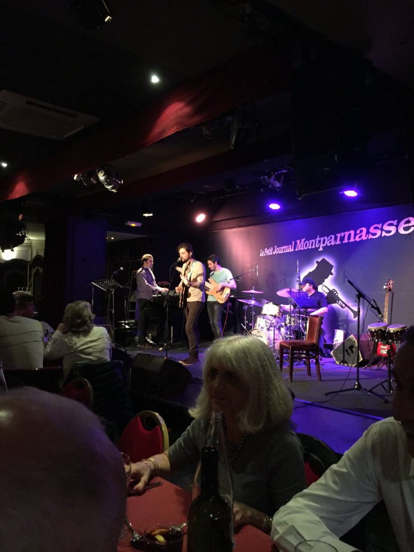At Le Petit Journal Montparnasse after the gig with Anaiki