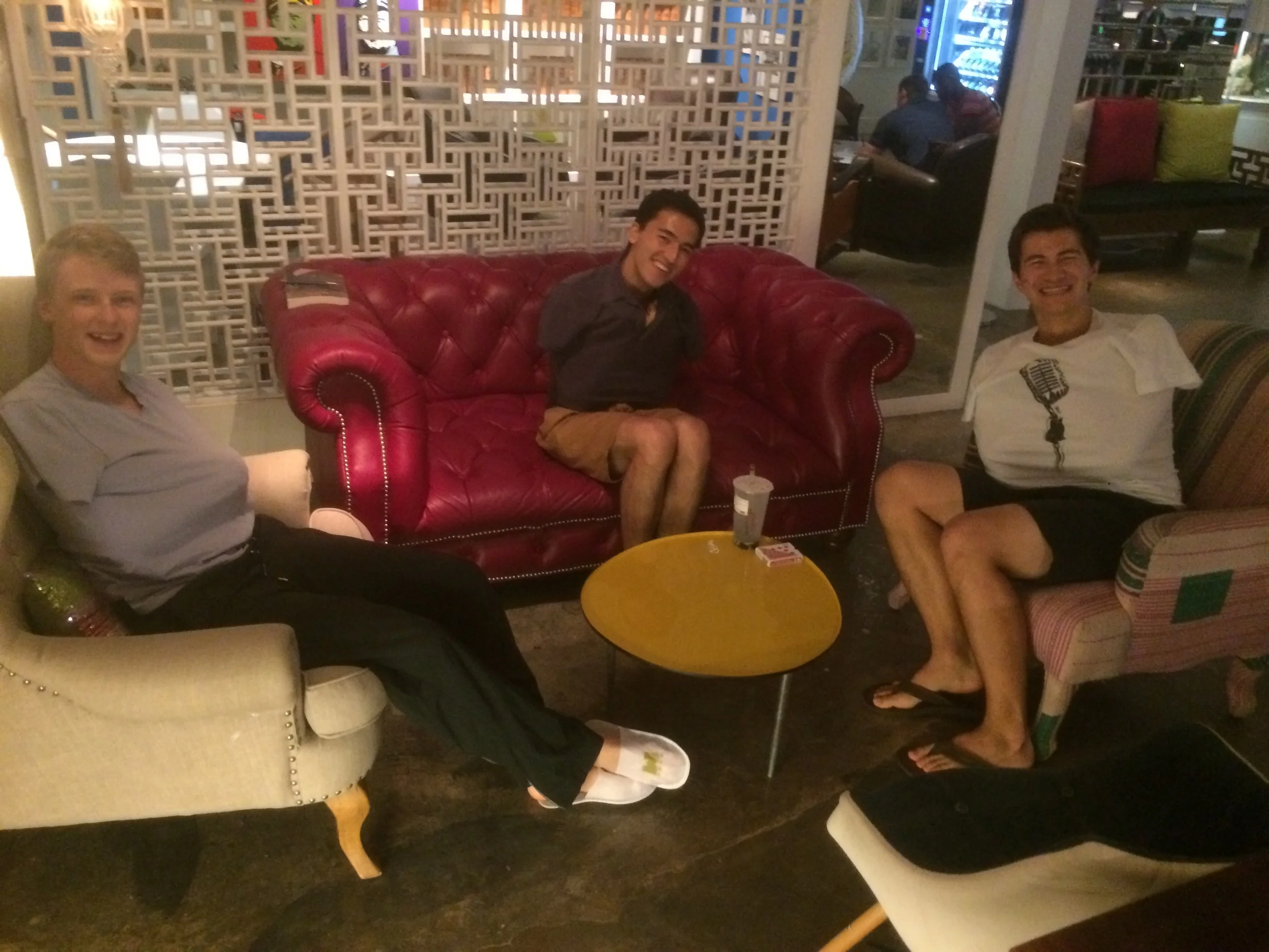 Dins finding inventive ways to cope with the air conditioning