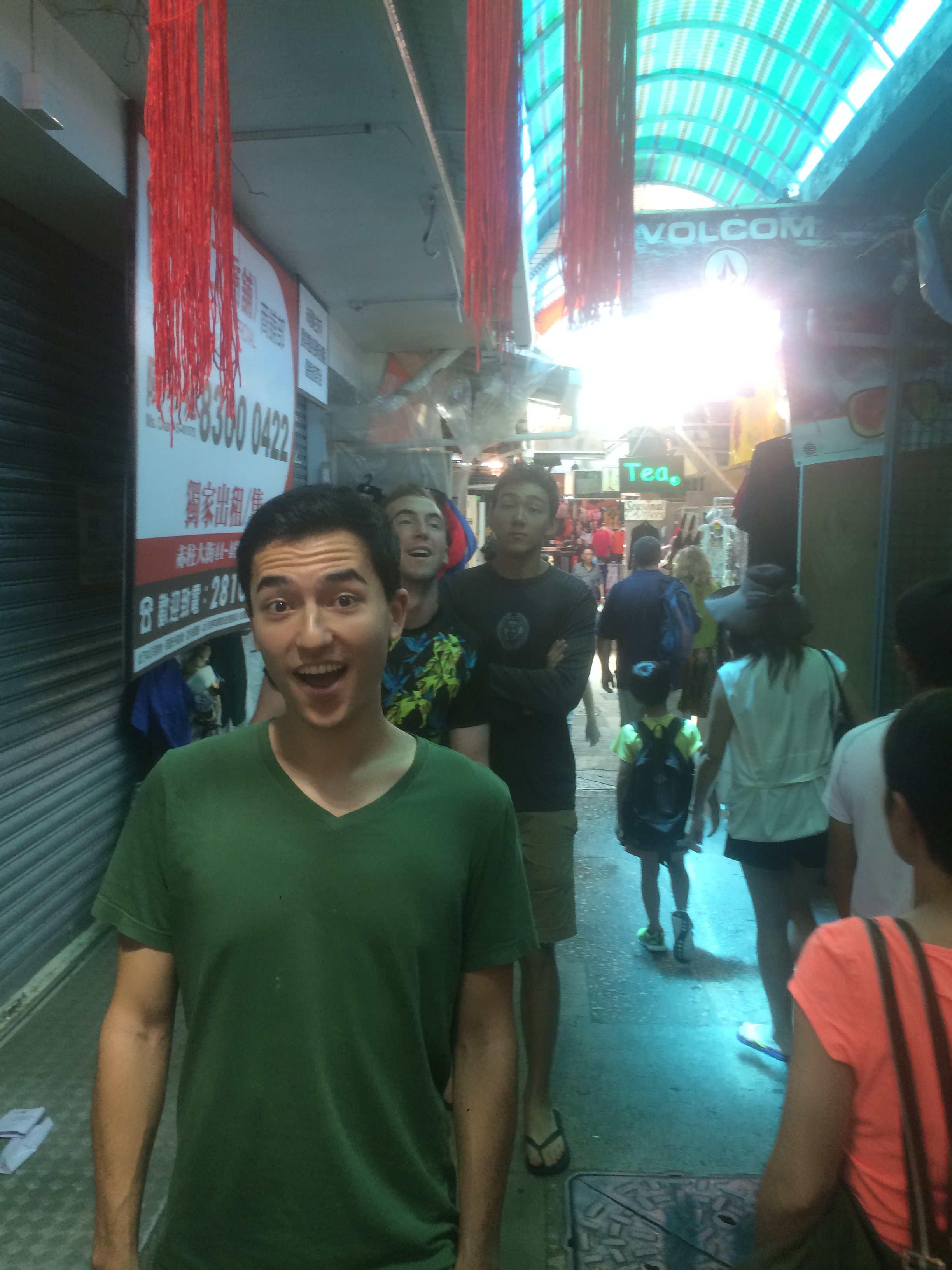 Walking through Stanley Market