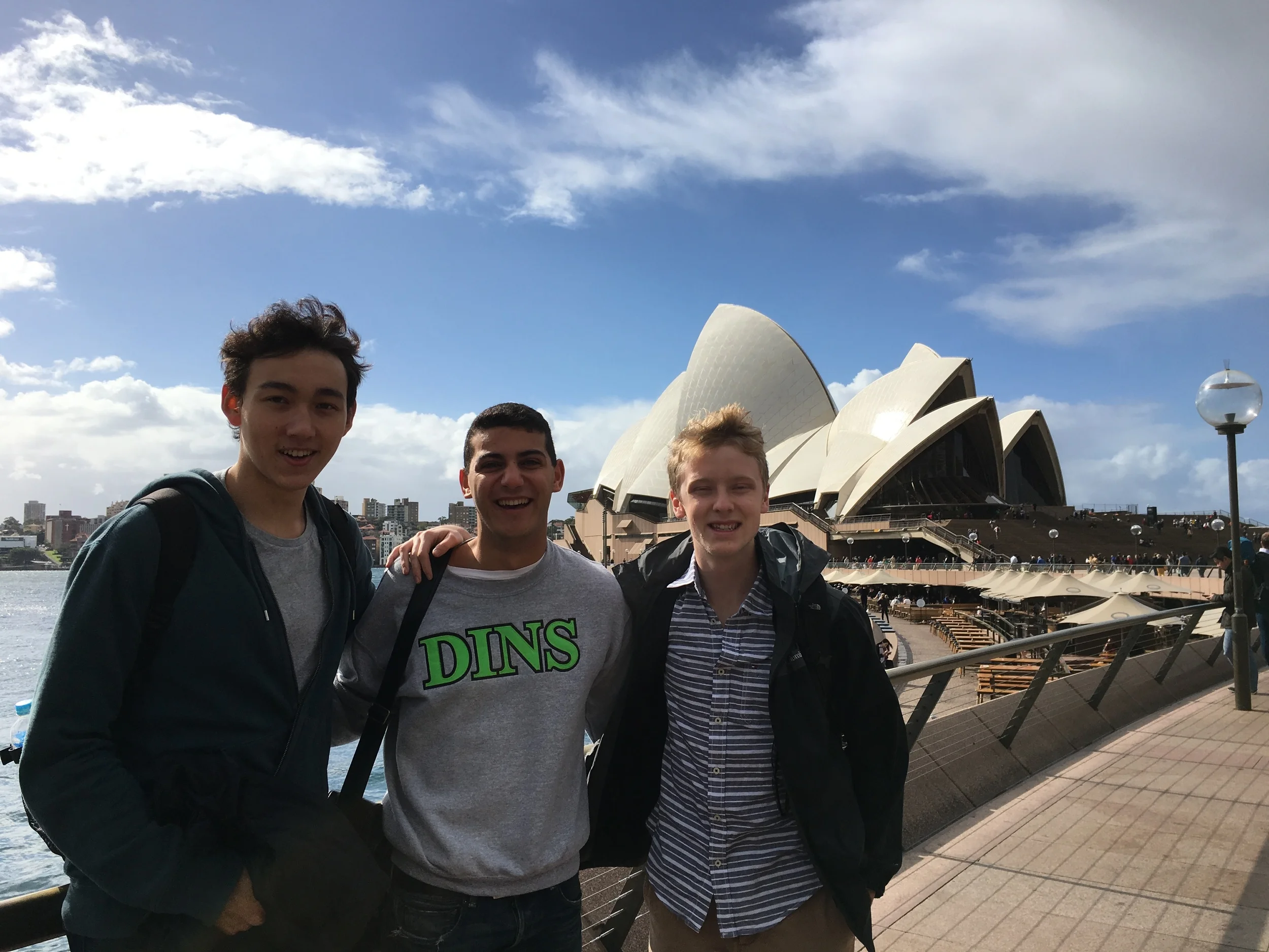 Danny, Jacques, and Billy at the Opera House