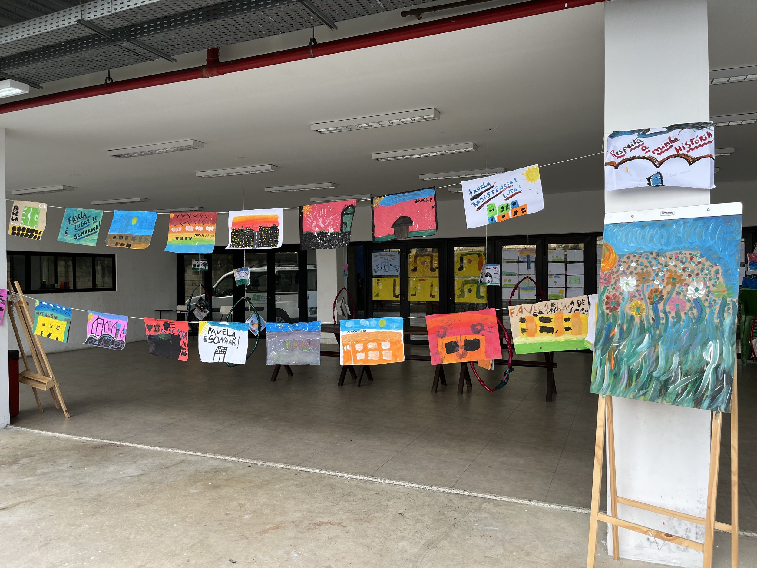  Some wonderful paintings done by the kids at Instituto Bola Pra Frente 
