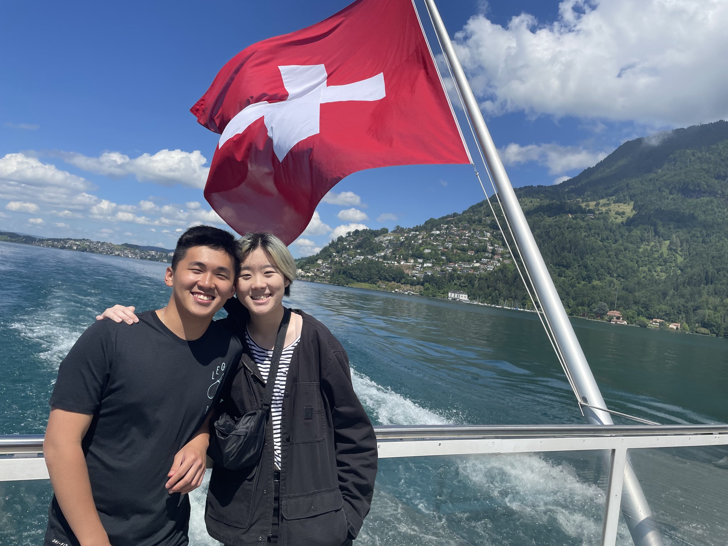  A beautiful day for a boat ride in Switzerland! 