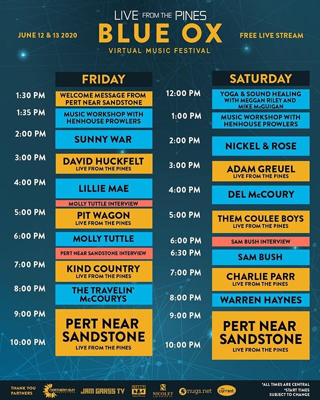 You can catch @adamgreuel before @delmccouryband today for a virtual @blueoxmusicfestival 🔥🕺🏻💃🏼#delyeah #pertnearblueox #festyseasonish @jamgrasstv  #virtualfesty #summertime