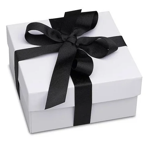 Victory Dance Foods Garden Granola Lovers Gift Box wrapped in white box with black ribbon
