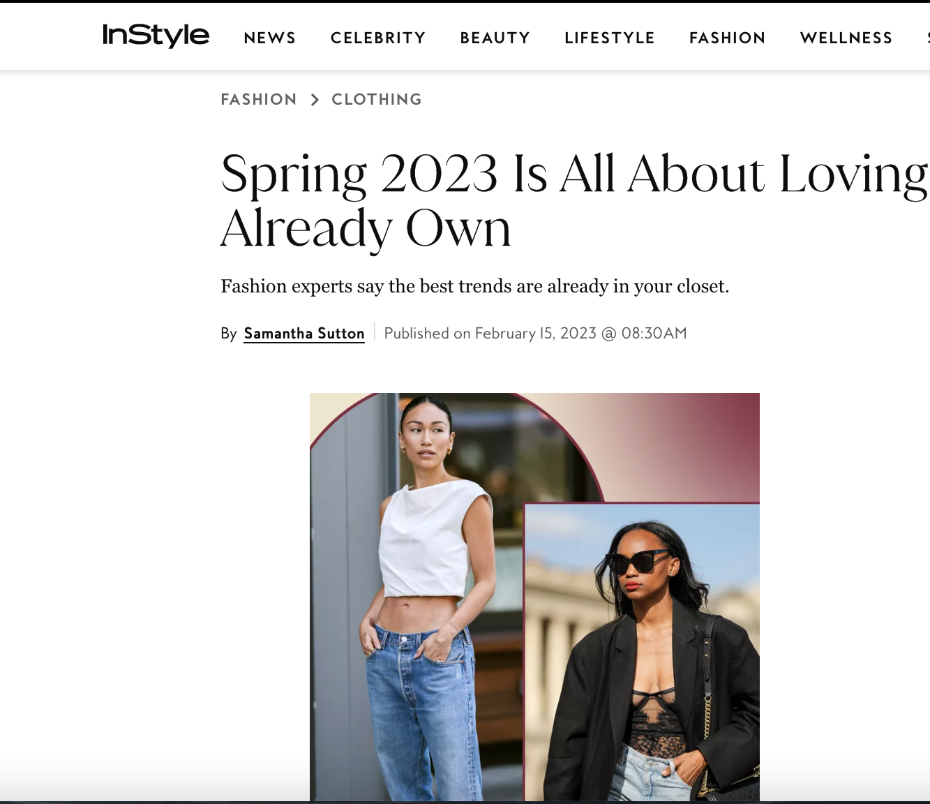 INSTYLE: Spring 2023 Is All About Loving What You Already Own