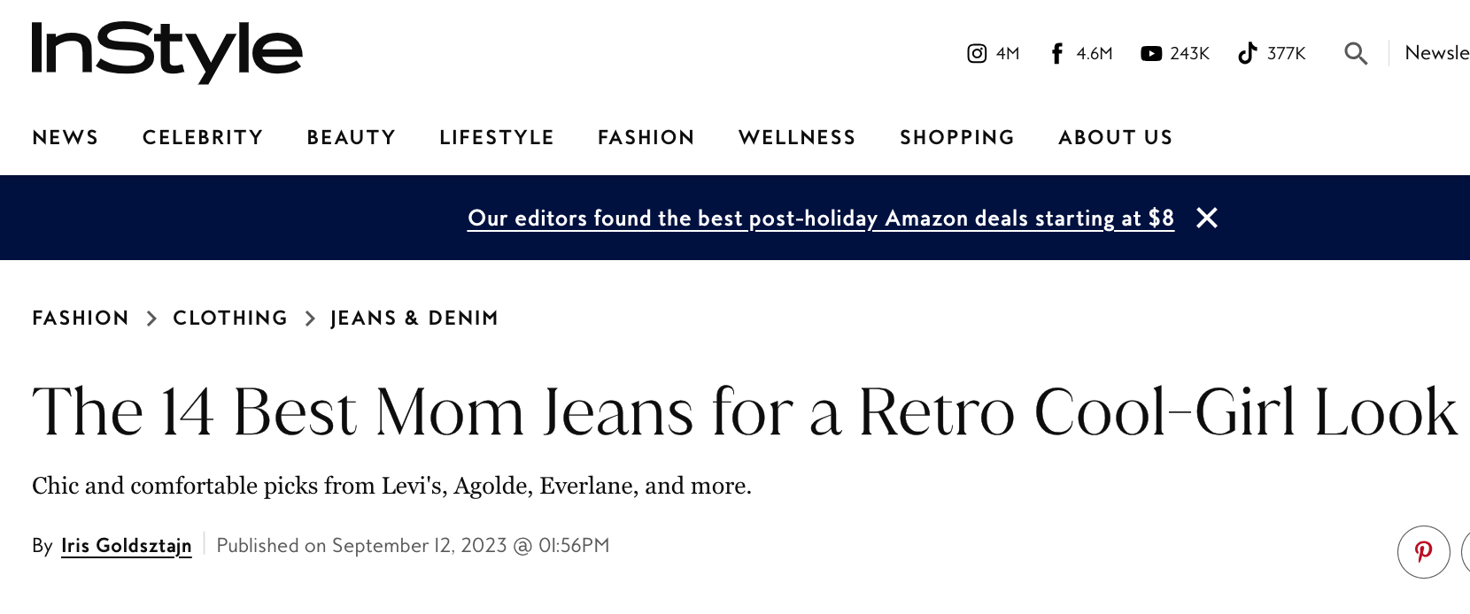 InStyle 14 Best Mom Jeans