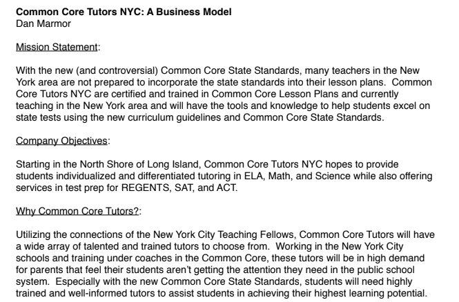 Common Core Tutors