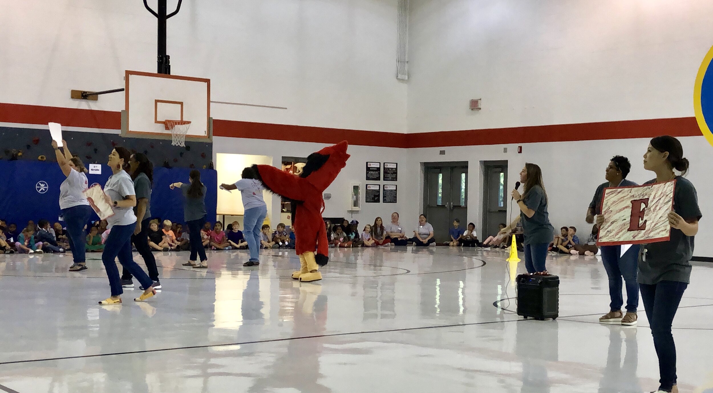 Redbird mascot and staff present expectations