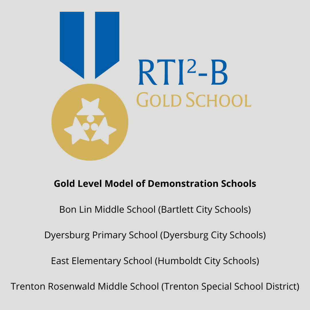 This graphic depicts our RTI2-B Gold Models of Demonstration.
