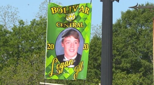 Photo of a Class of 2020 Recognition banner