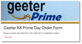 Prime Day Order Form