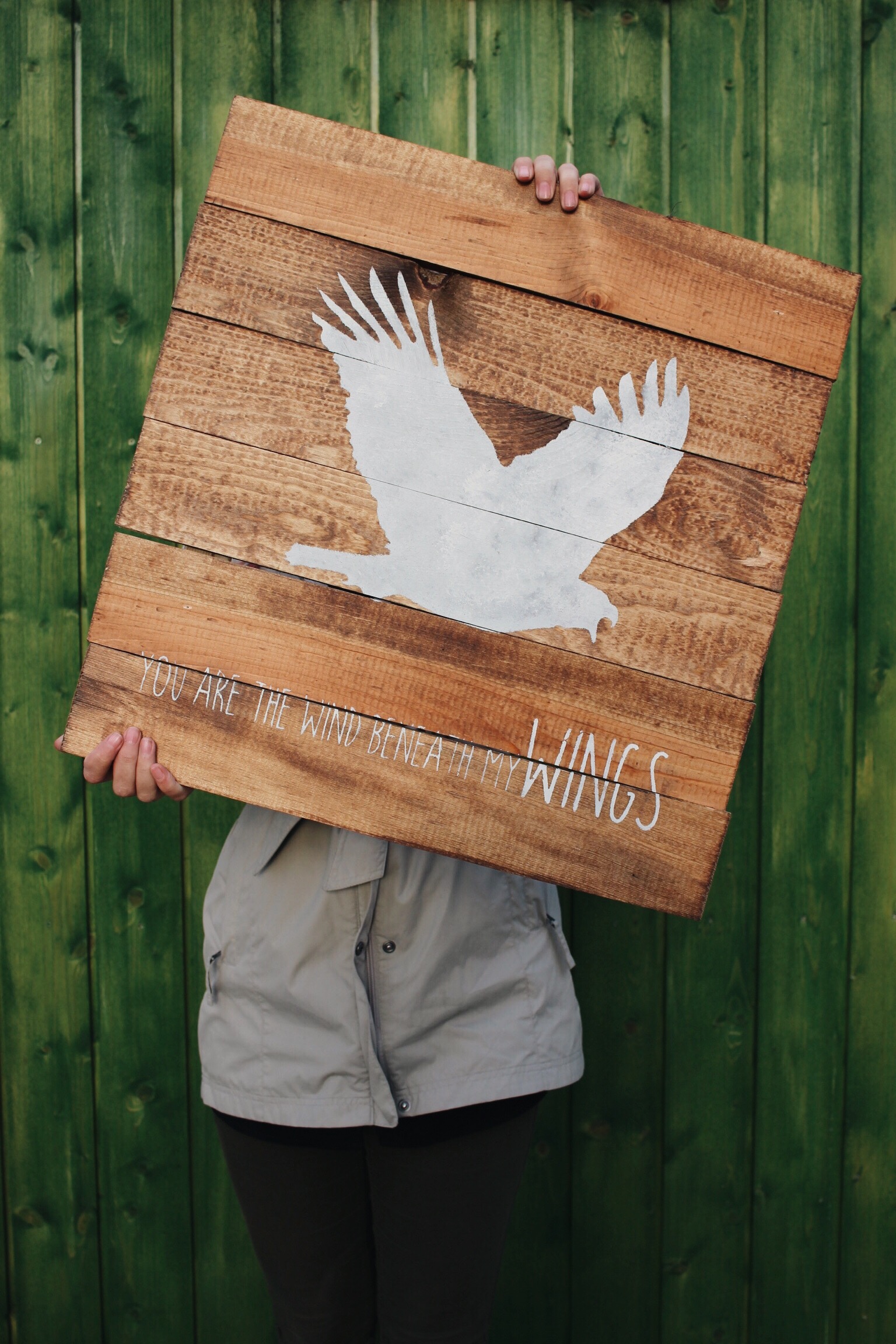 Eco Flower - Wind Beneath My Wings Pallet Wood Sign