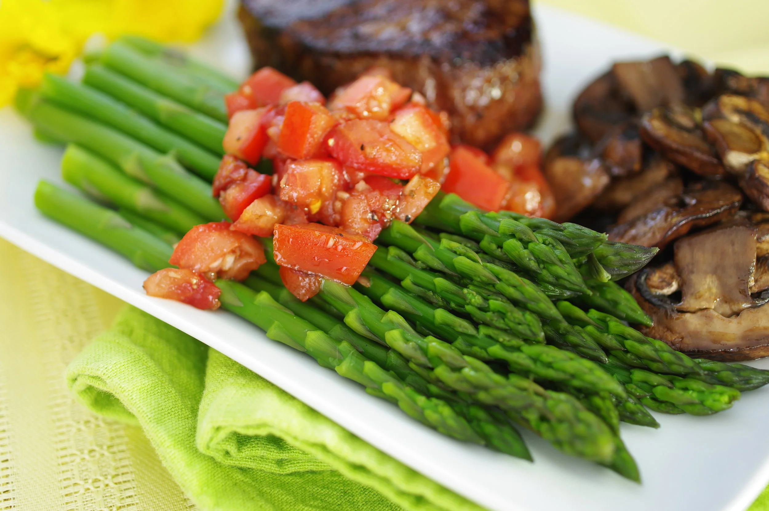 Steamed Asparagus