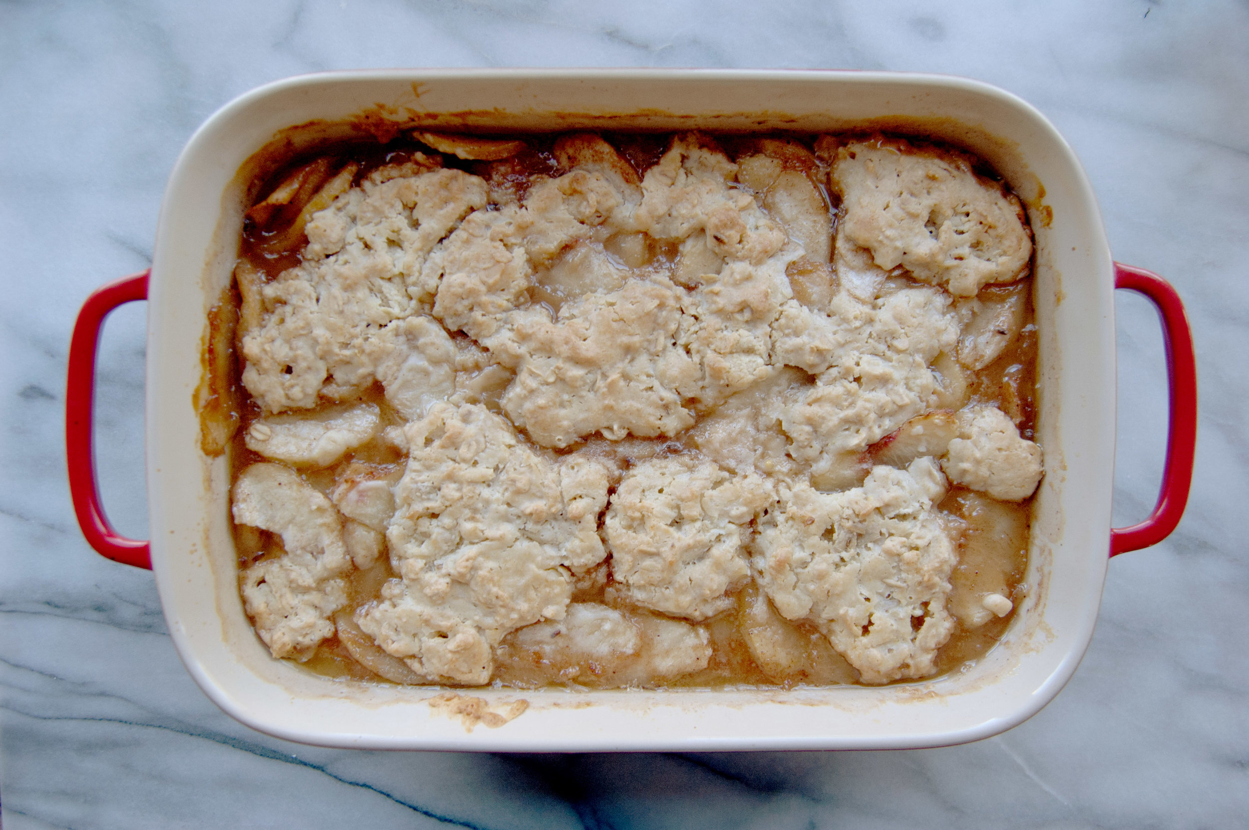 White Peach Cobbler