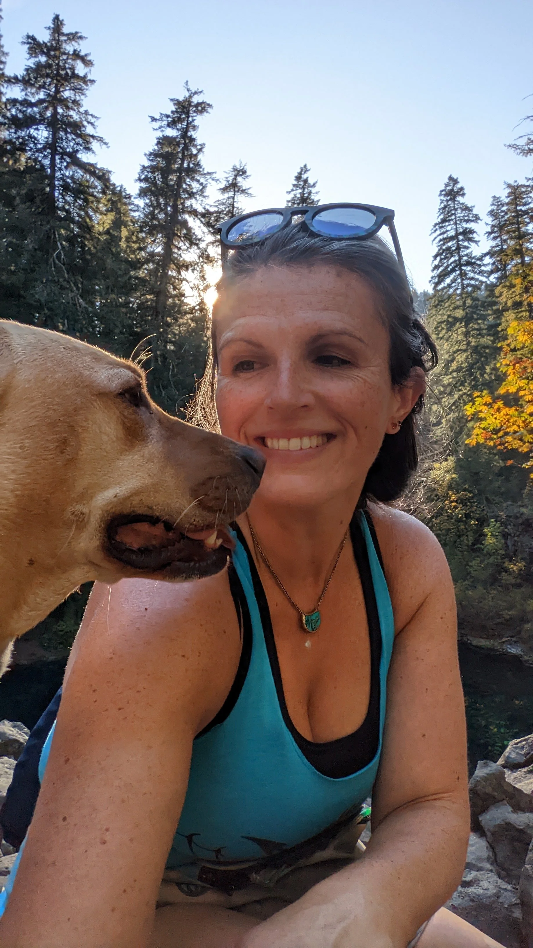 Michelle Hawk shaman connecting with nature in Portland Oregon