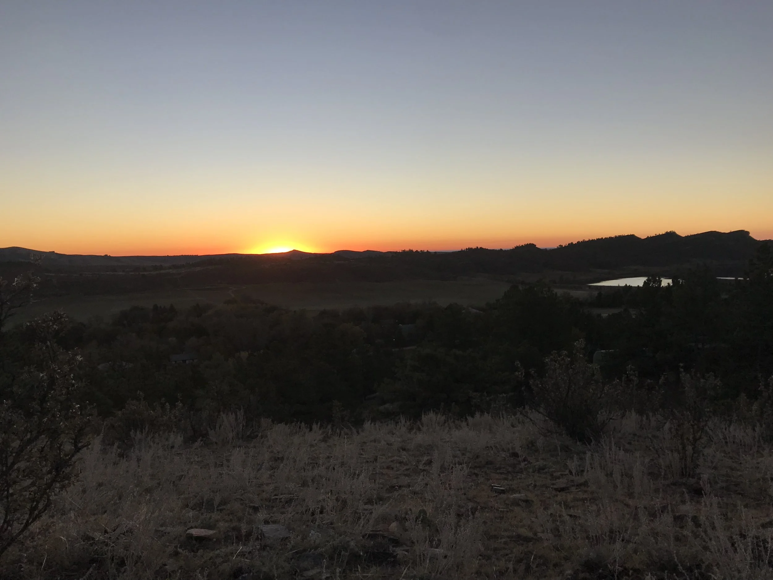 One of the many sunsets on the ranch in Loveland