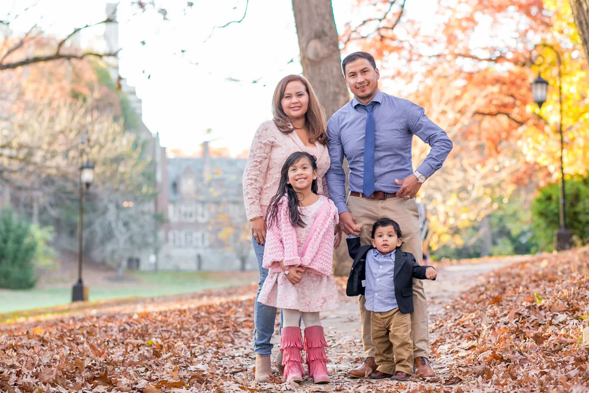 wellesley college fall family photo erica pezente