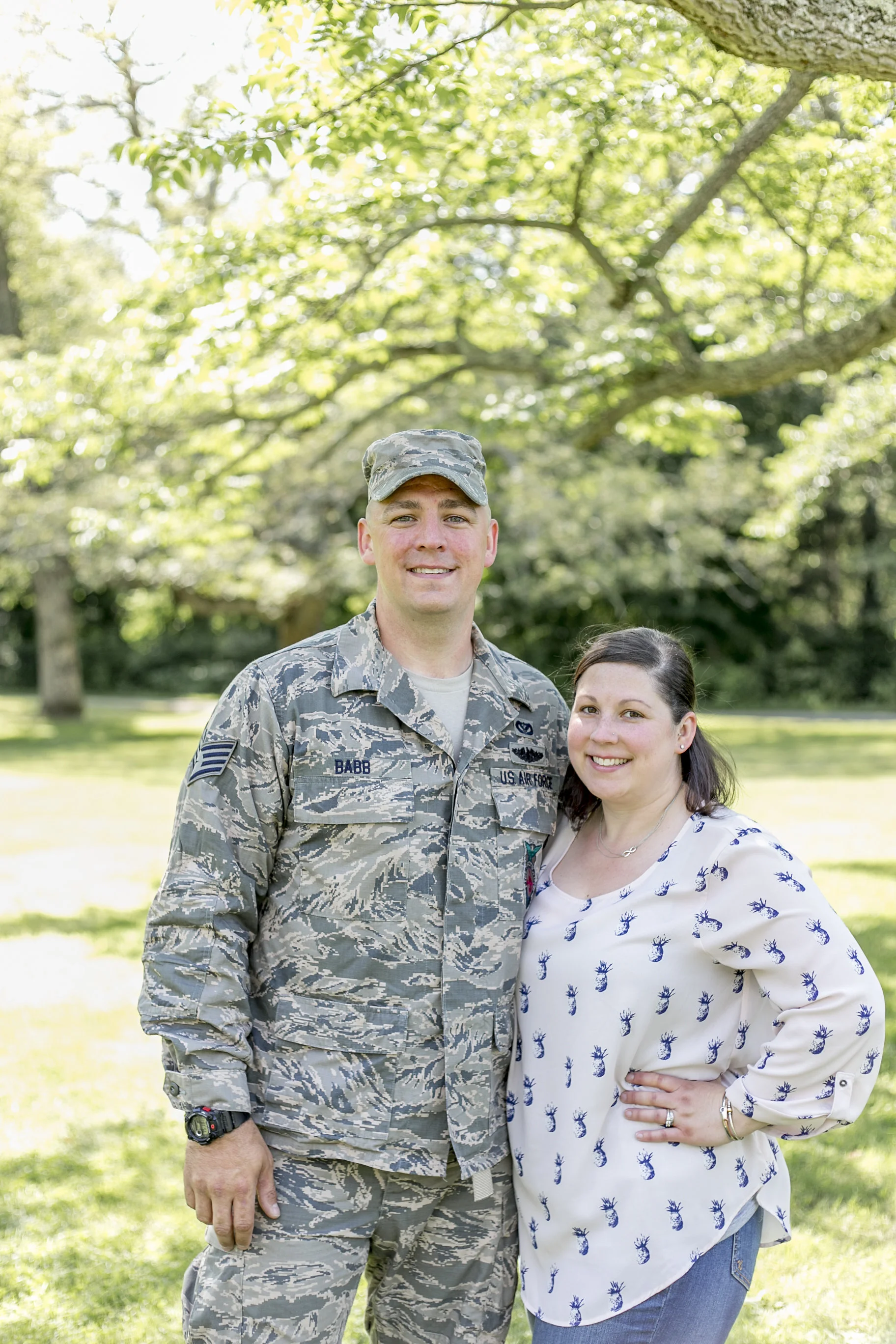 Military family photo