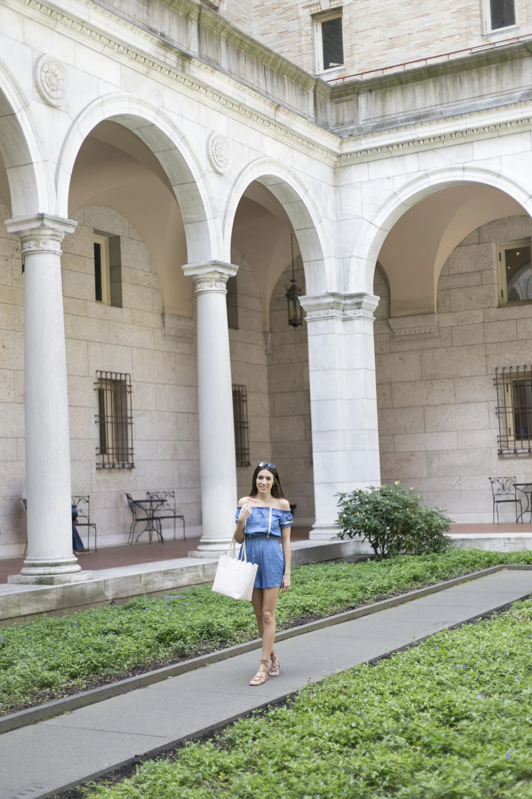 Boston public library courtyard