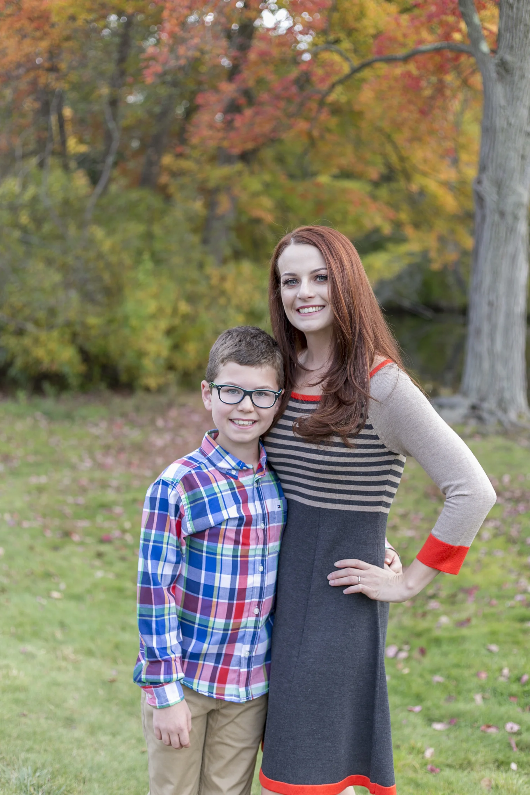 wellesley college fall family photo boston photographer