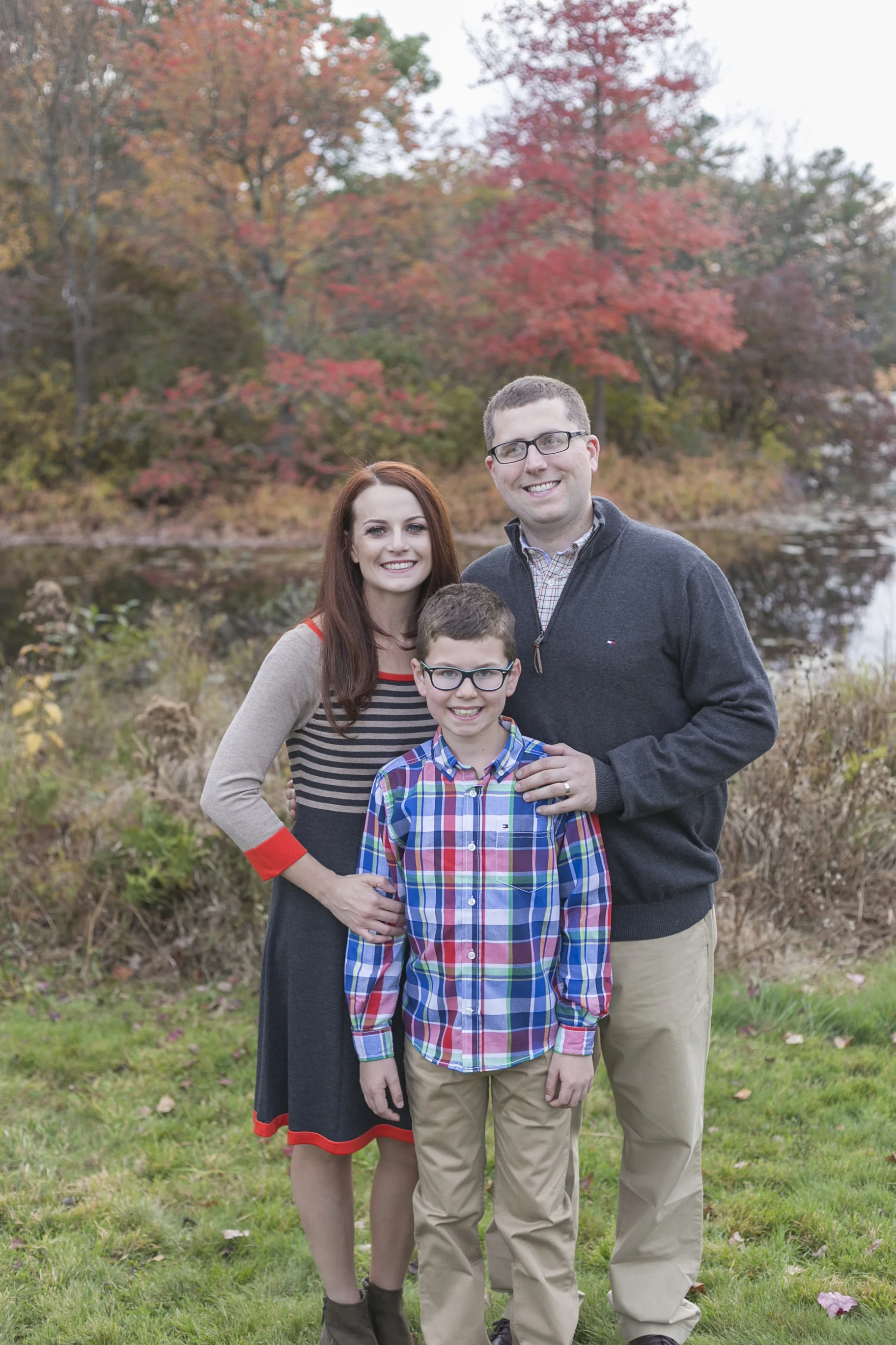 wellesley college fall family photo boston photographer