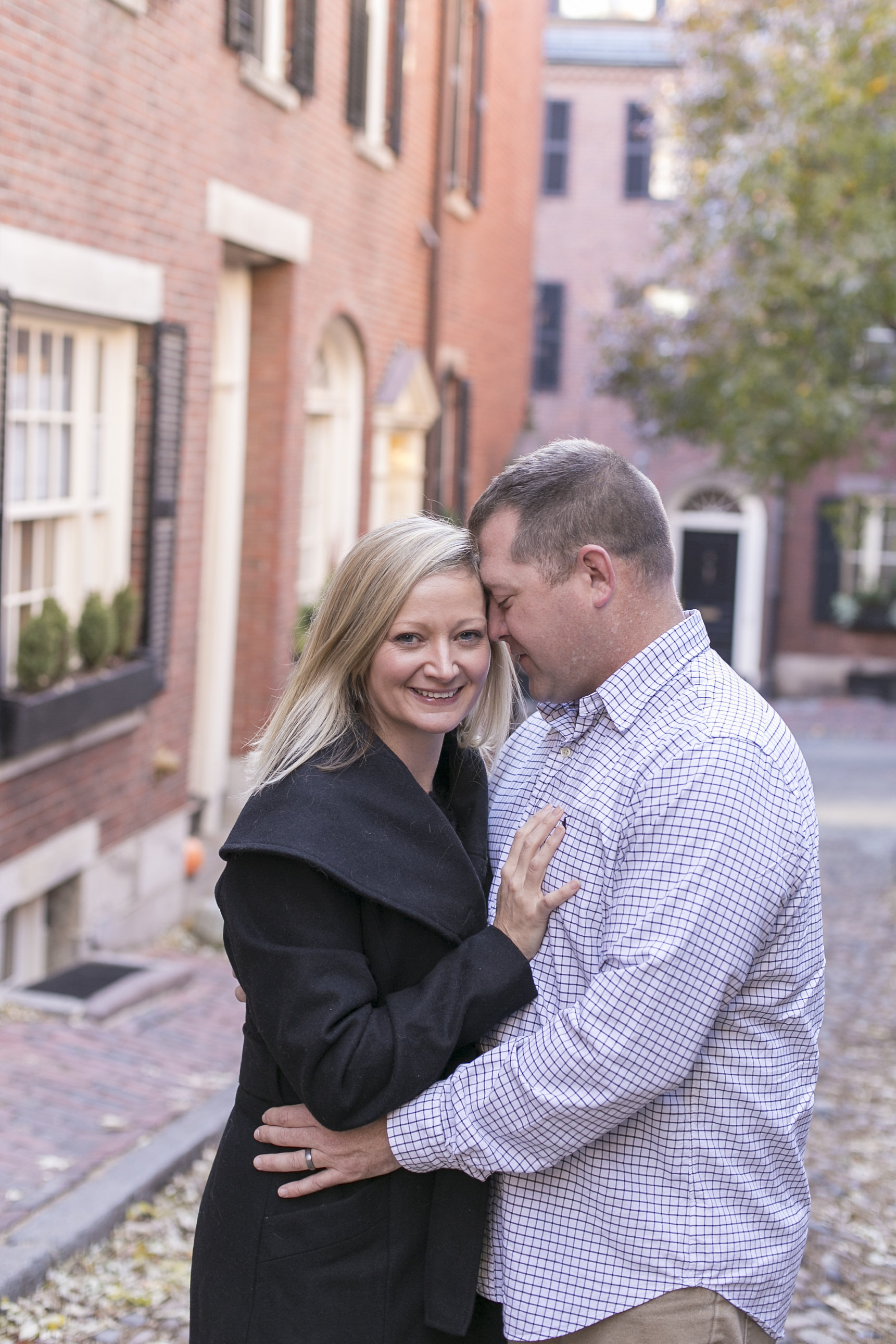 Couples Session on Acorn Street in Beacon Hill  | Katie