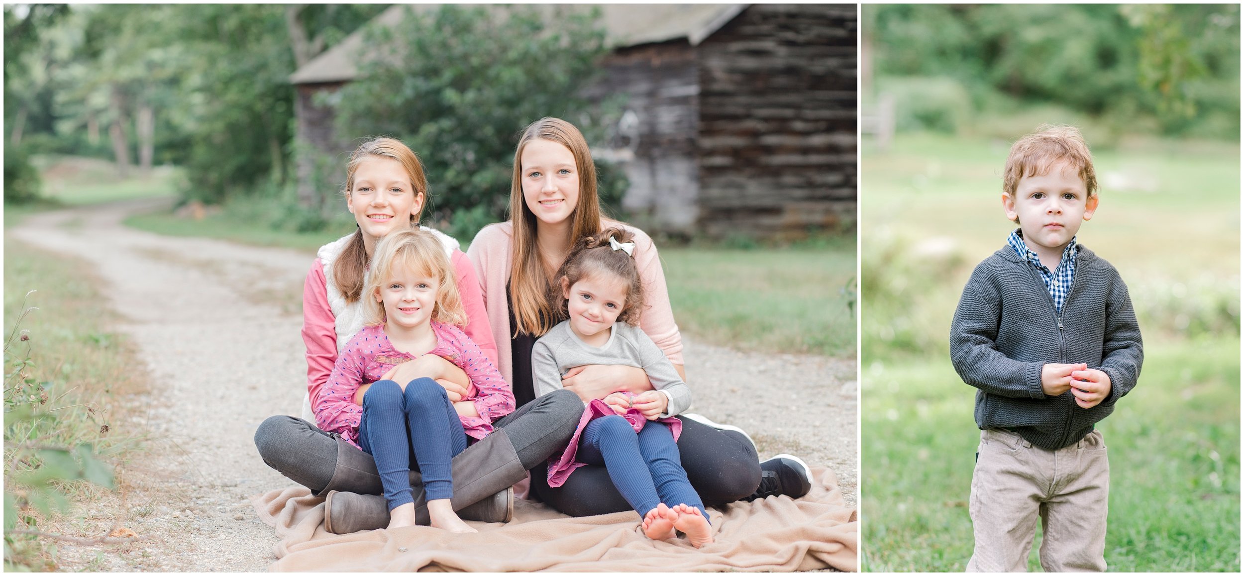 Sudbury grist mill fall family photos siblings