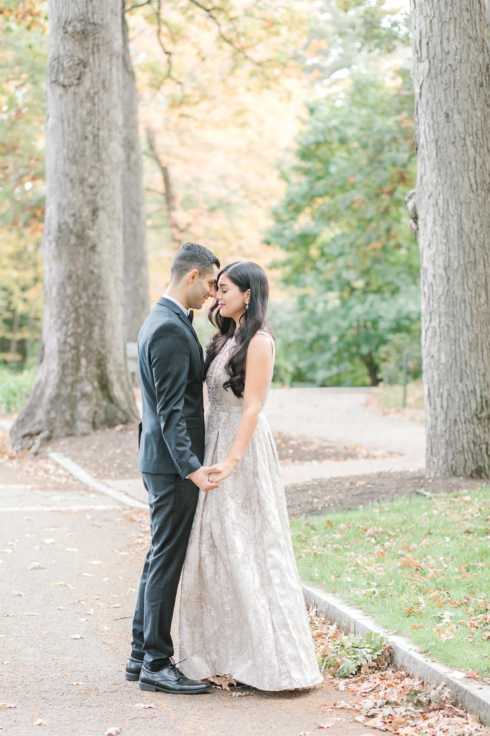 Wellesley College Fall Engagement Photos | Pooja and Nadja