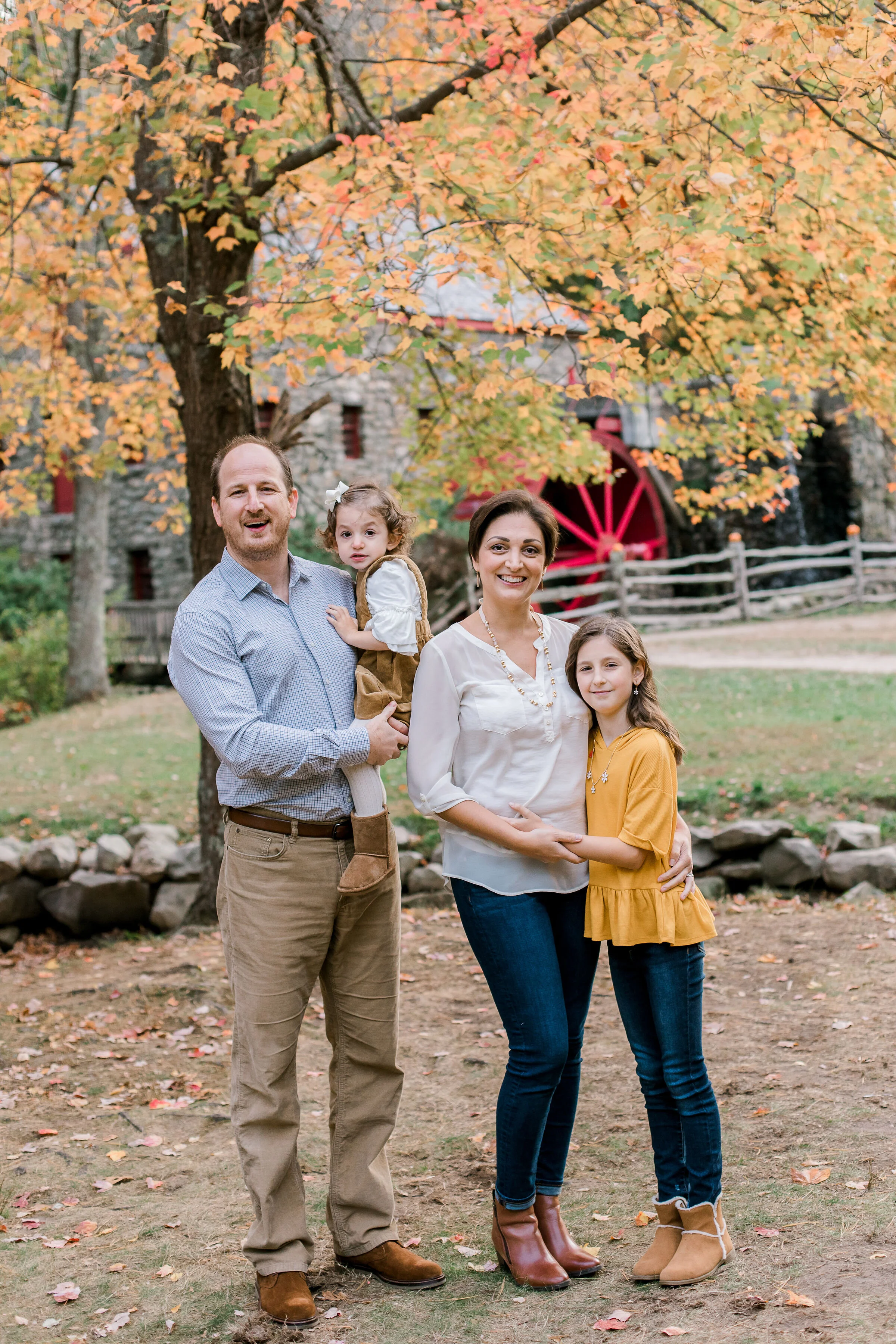 Sudbury Grist Mill Fall Family Photos | Zoe