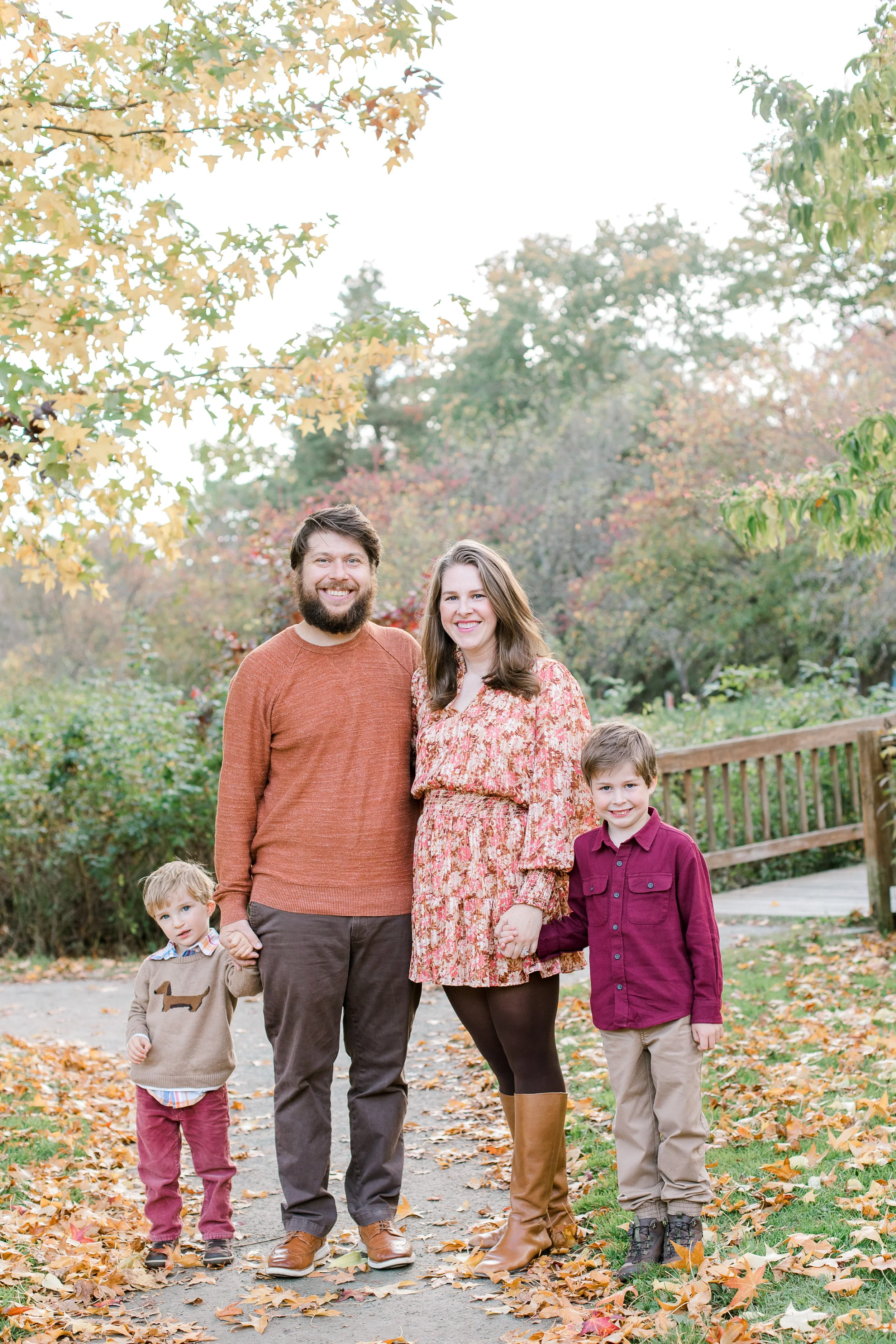 Acton Arboretum Fall Family Photos | Michaela