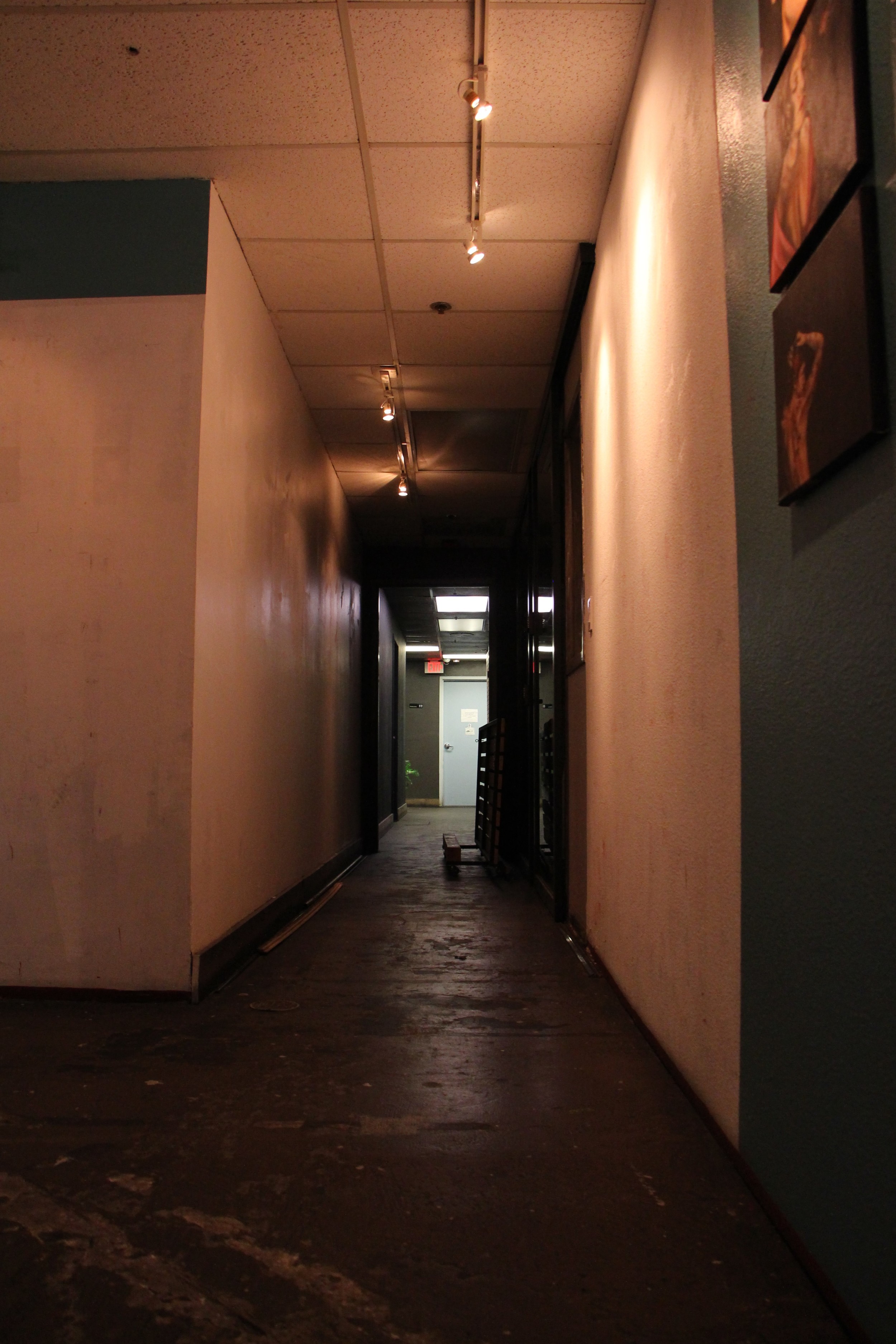 The dark hallway.  A space to create or perform in. 