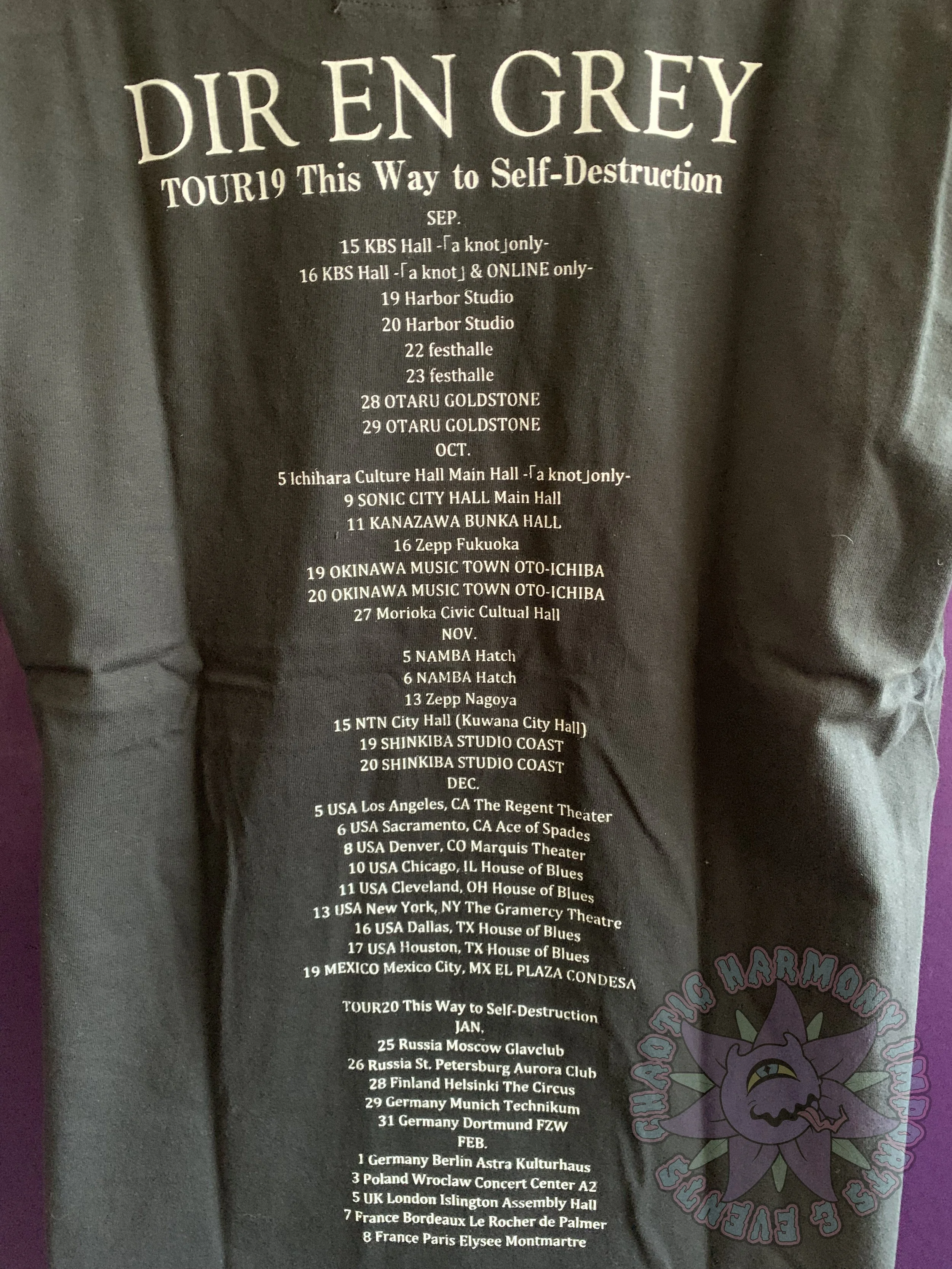 DIR EN GREY T-Shirt (This way to Self Destruction) XXL — Chaotic  