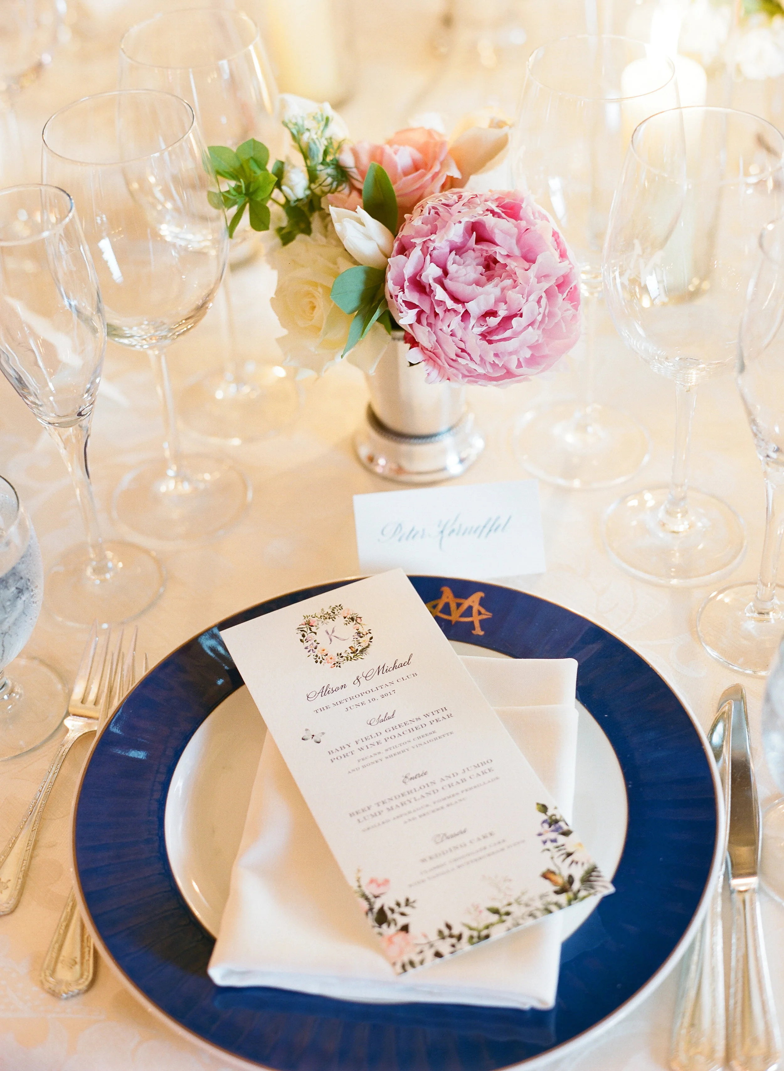 Floral Wreath Suite Menu